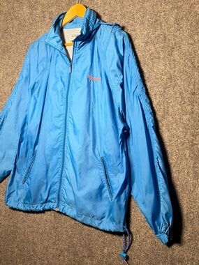 Reebok Bright Blue Lightweight Windbreaker Jacket